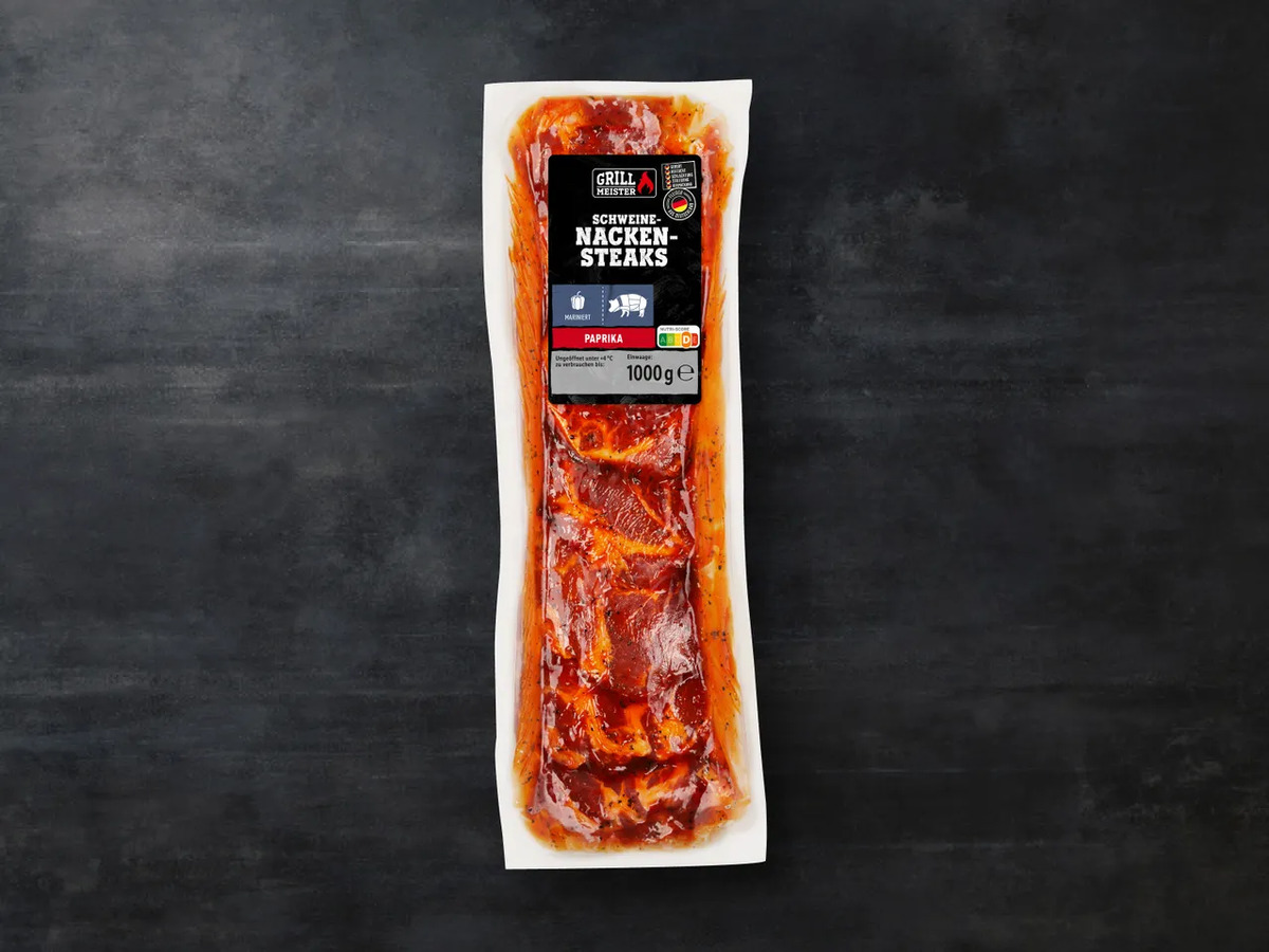 Bild 1 von Grillmeister Grillpaket Rücken- und Schweinenackensteaks, 
         1 kg