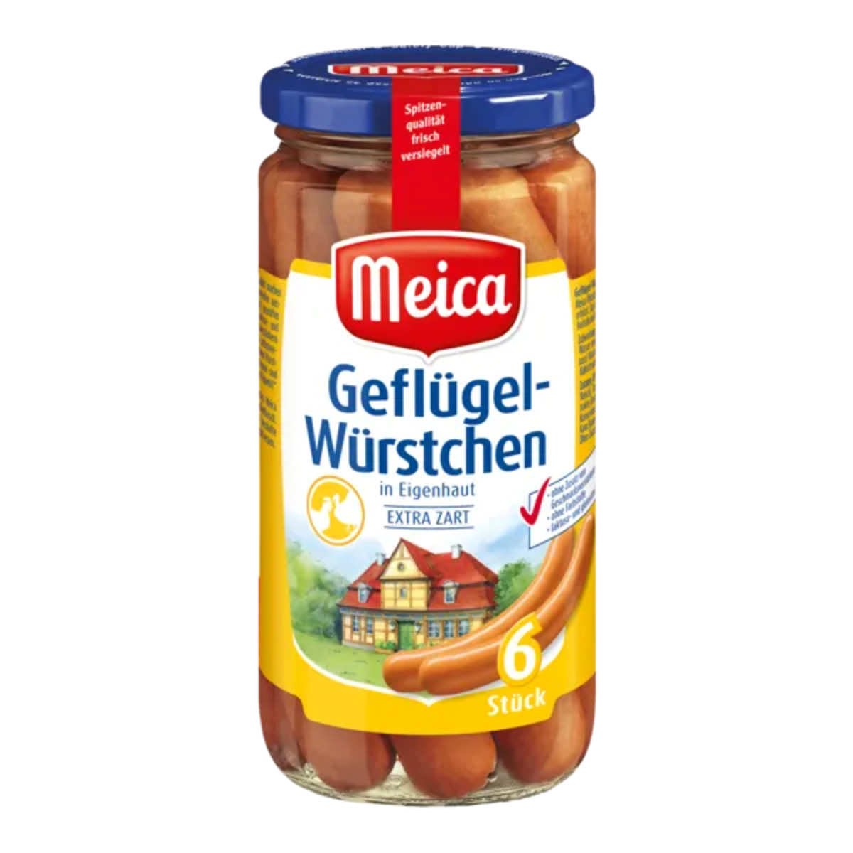 Bild 1 von Meica
Geflügel- oder Saft-Bockwürstchen