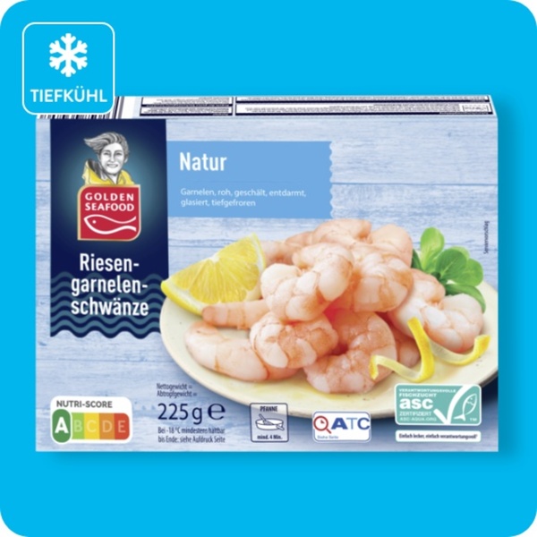 Bild 1 von GOLDEN SEAFOOD Riesengarnelenschwänze, Natur