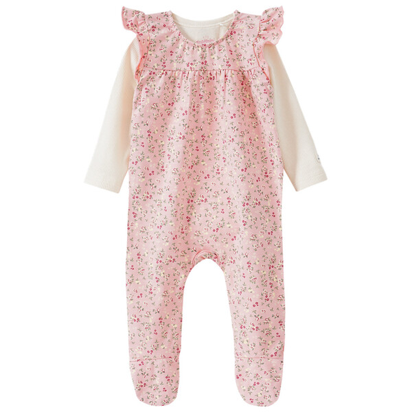 Bild 1 von Newborn Strampler und Langarmbody ROSA / CREME