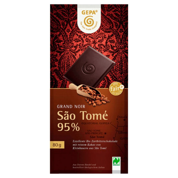 Bild 1 von Gepa Bio Bitterschokolade Sao Tomé 95% 80g