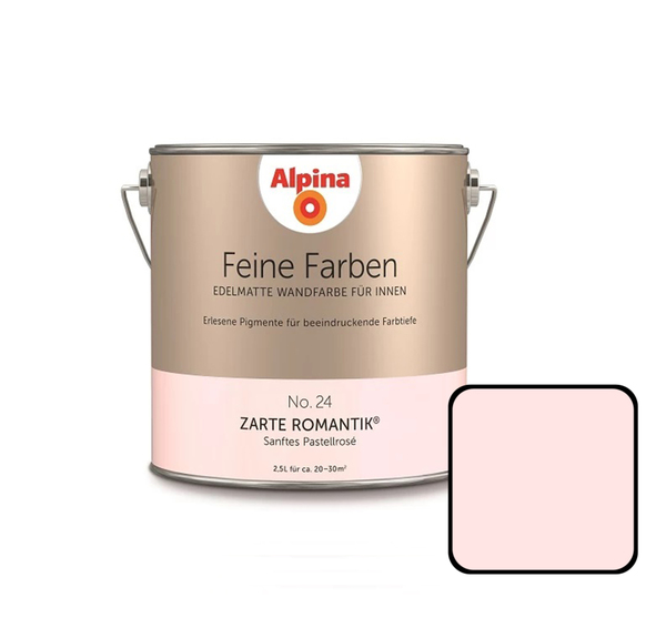 Bild 1 von Alpina Feine Farben No. 24 Zarte Romantik 2,5 L sanftes pastellrosé edelmatt