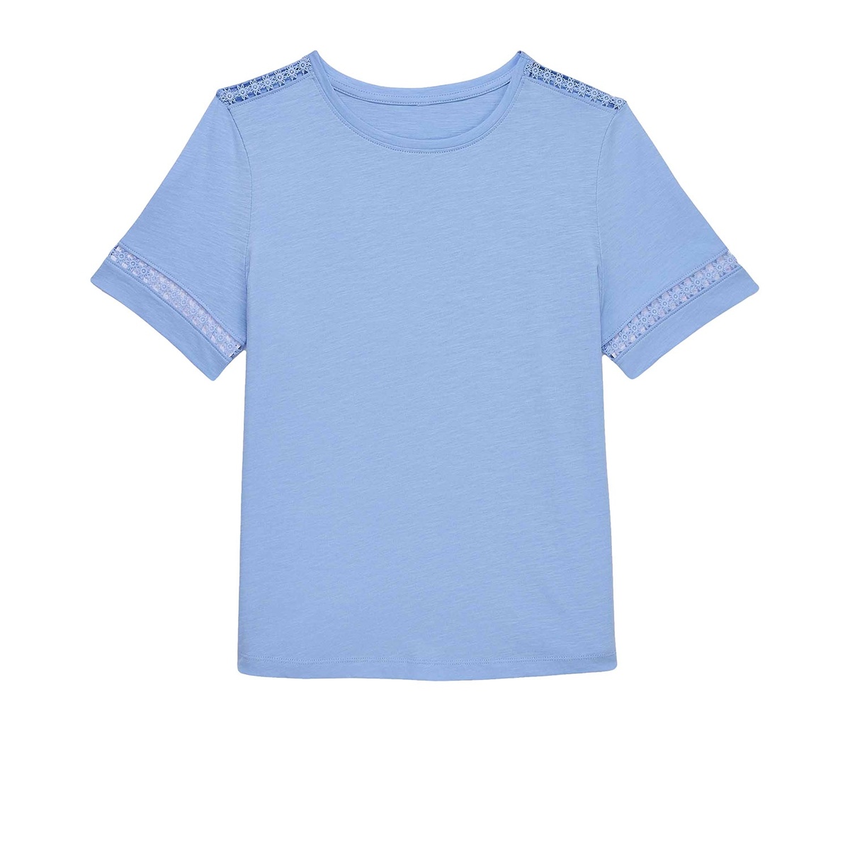 Bild 2 von UP2FASHION Damen Slub-Shirt mit Spitze