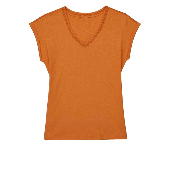 Bild 3 von UP2FASHION Damen Slub-Shirt mit Spitze