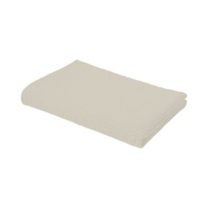 Sommer-/ Tagesdecke mit Leinen, 150 x 210 cm, beige