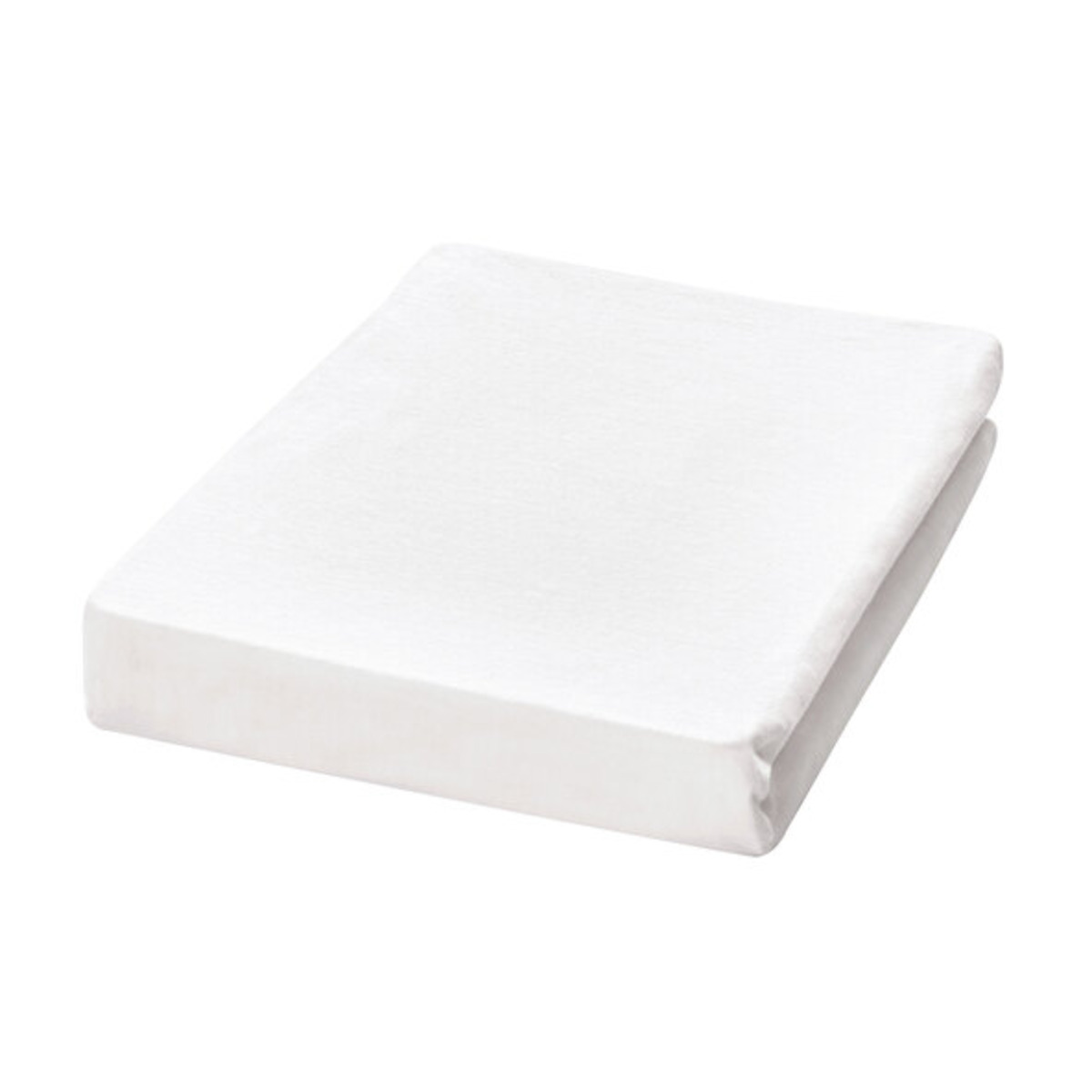 Bild 1 von Leinen-Jersey Spannbetttuch, 90 x 200 cm, weiß