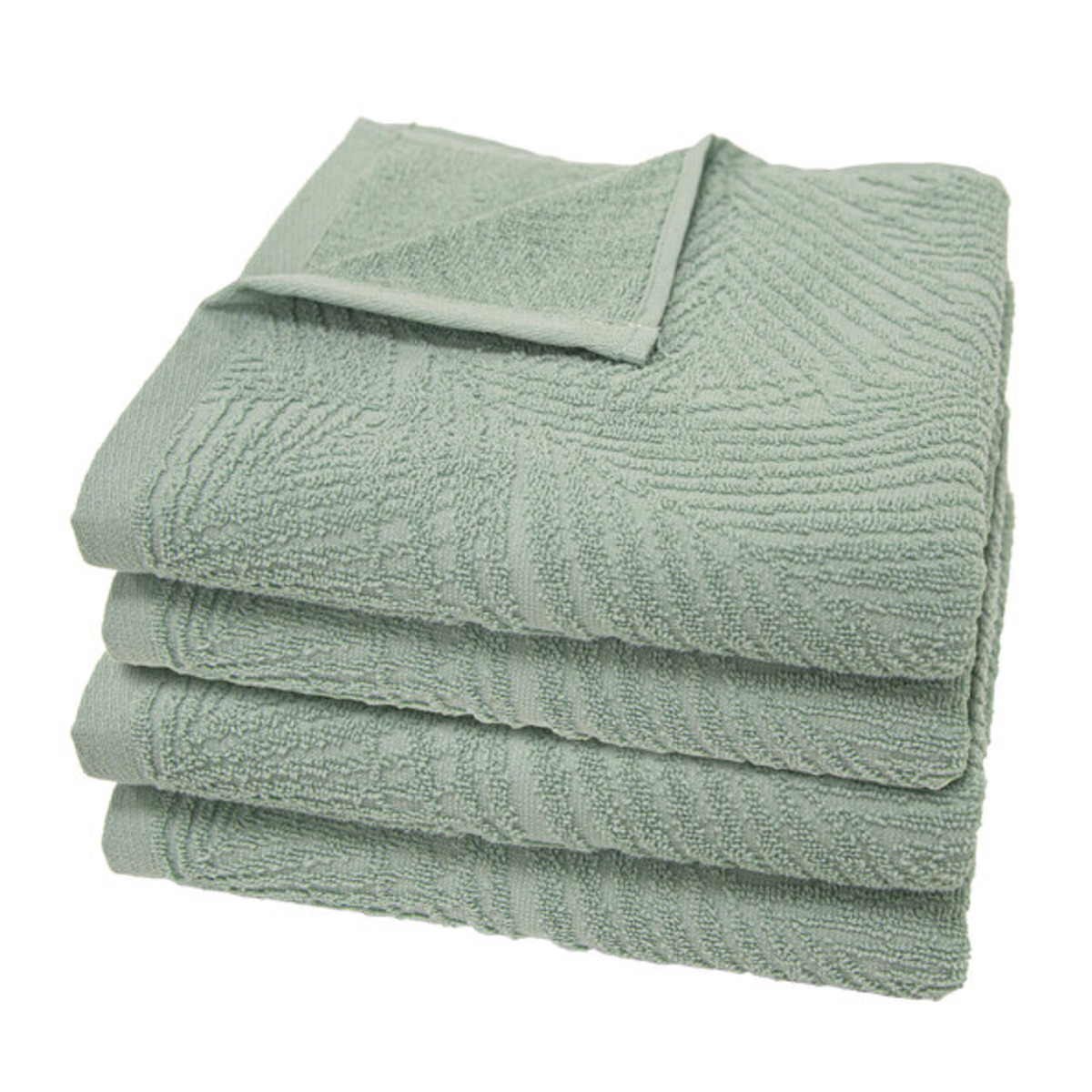 Bild 1 von Frottierserie Botanical Handtuch, 2 x 2er Set, grün