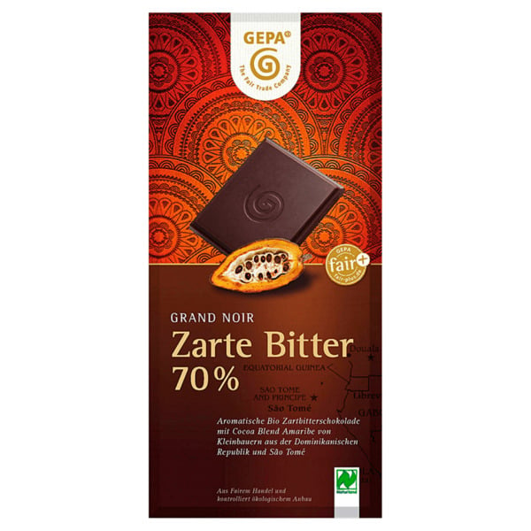 Bild 1 von Gepa Bio Schokolade Zarte Bitter 70% 100g