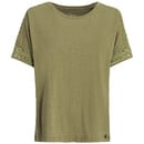 Bild 1 von Damen T-Shirt mit grober Spitze OLIV