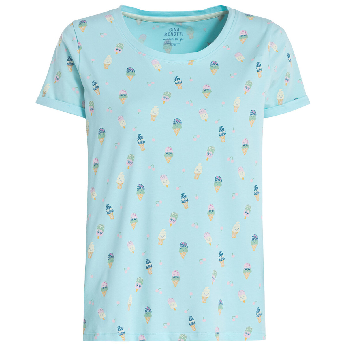 Bild 1 von Damen Schlafshirt mit Eis-Motiv HELLGRÜN