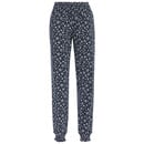 Bild 1 von Damen Jogpants mit Smokbund WEISS / DUNKELBLAU