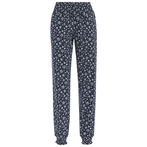 Bild 1 von Damen Jogpants mit Smokbund WEISS / DUNKELBLAU