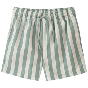 Jungen Badeshorts mit Streifen GRAU / WEISS