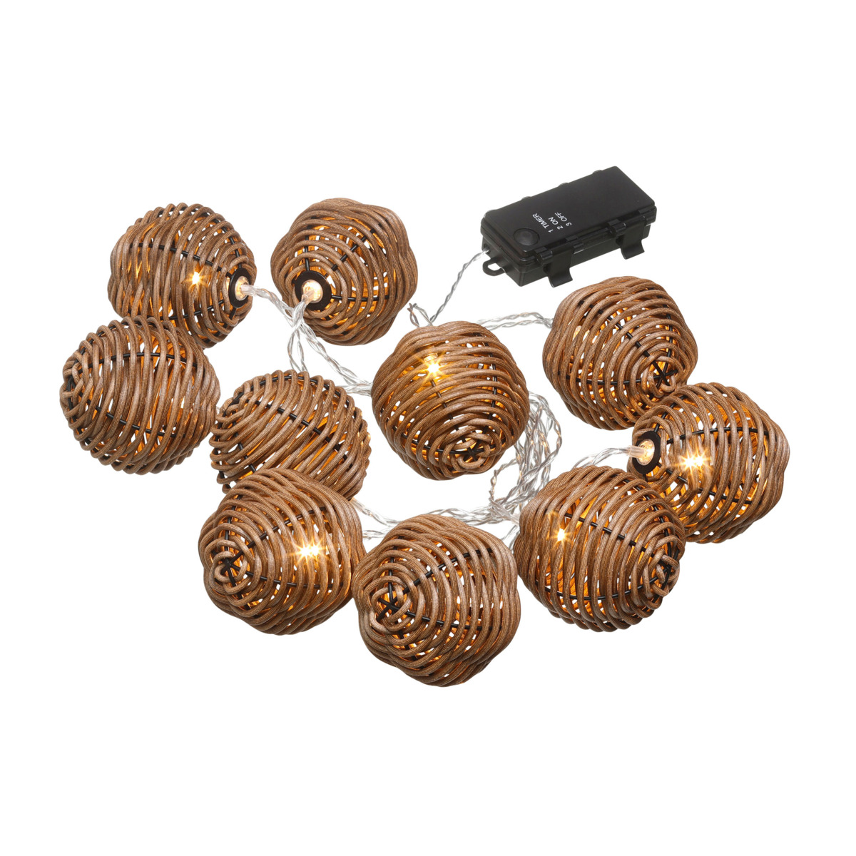 Bild 1 von Lichterkette Rattan, Kugel