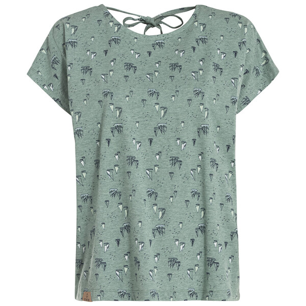 Bild 1 von Damen T-Shirt mit Segelschiff-Allover HELLGRÜN