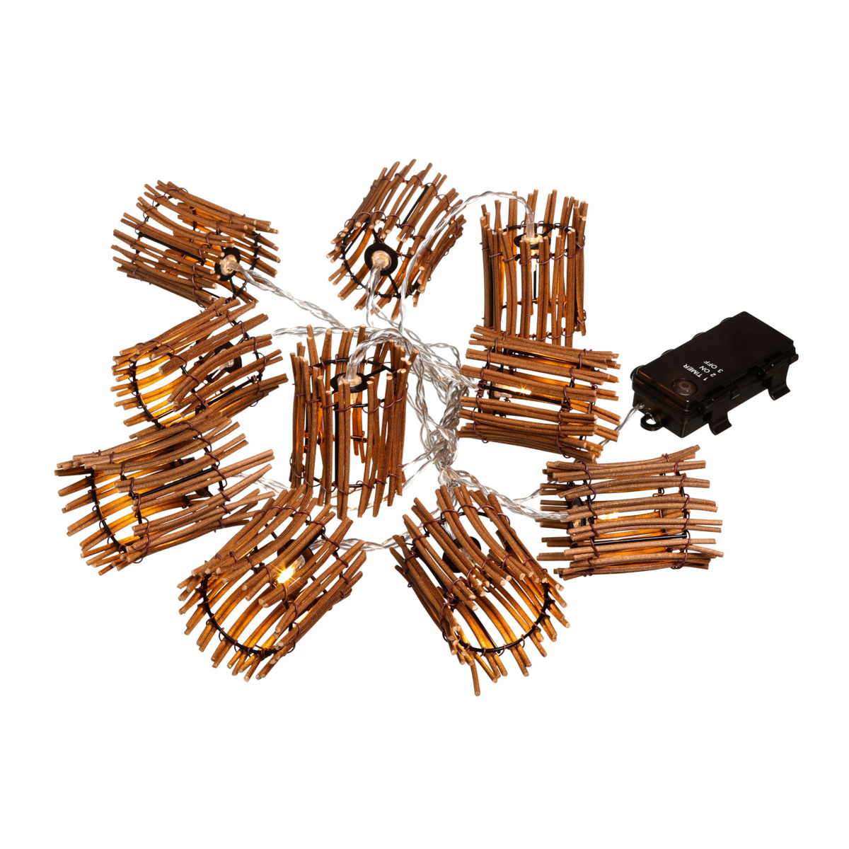 Bild 1 von Lichterkette Rattan, Zylinder