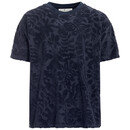 Bild 1 von Herren T-Shirt mit Frottee-Muster DUNKELBLAU