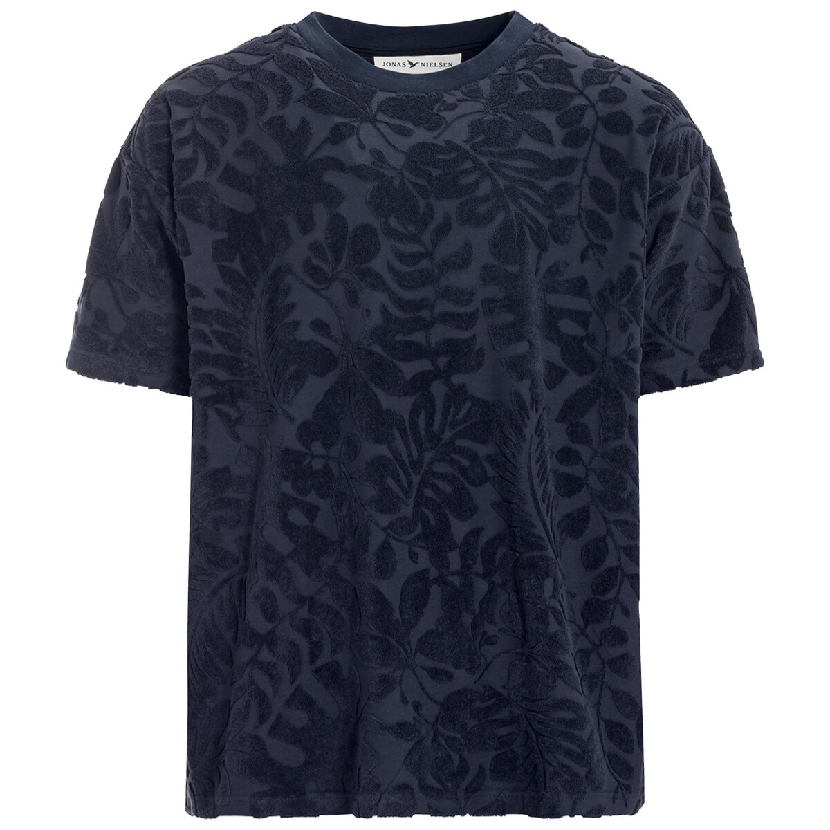 Bild 1 von Herren T-Shirt mit Frottee-Muster DUNKELBLAU