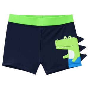 Baby Badehose mit Krokodil-Motiv DUNKELBLAU