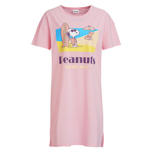 Peanuts Oversized-Nachthemd mit großem Print ROSA