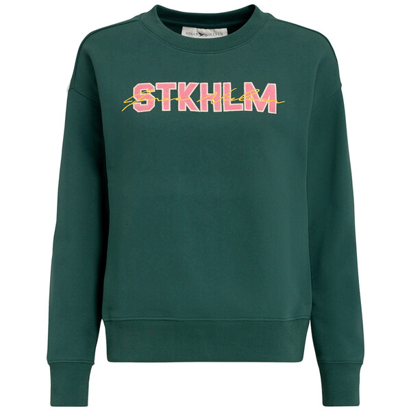 Bild 1 von Damen Sweatshirt mit Stickerei DUNKELGRÜN