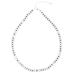 Damen Kette mit kleinen Plättchen SILBER