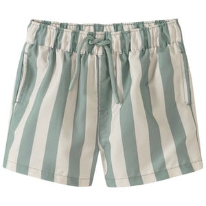 Baby Badeshorts mit Streifen GRAU / WEISS