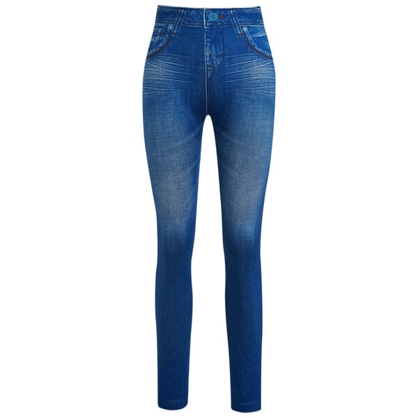 Bild 1 von Damen Leggings im Denim-Look DUNKELBLAU