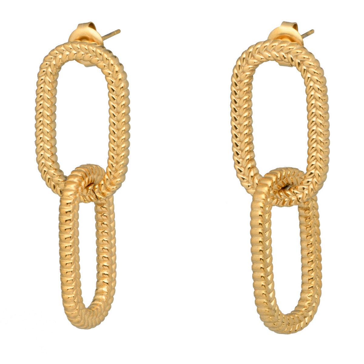 Bild 1 von Damen Ohrhänger aus zwei Elementen GOLD