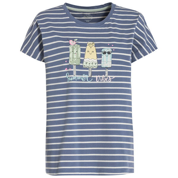 Bild 1 von Damen Schlafshirt mit Eis-Motiv BLAU