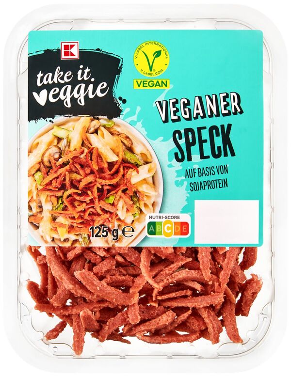 Bild 1 von K-TAKE IT VEGGIE Veganer Speck, 125-g-Packg.