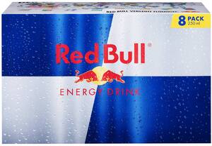 RED BULL Energy Drink Original, 8 x 0,25-l-Dose