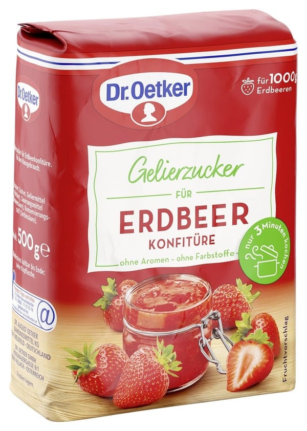 Bild 1 von Dr. Oetker Gelierzucker Für Erdbeerkonfitüre (500 g)