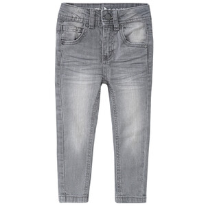 Jungen Slim-Jeans mit Used-Waschung HELLGRAU