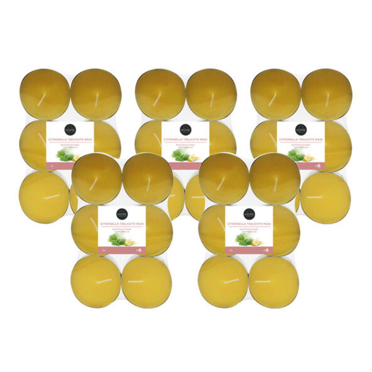 Bild 1 von Citronella Teelichter, Maxi, 5er Set