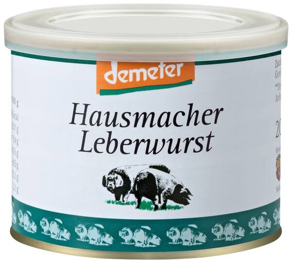 Bild 1 von BÄUERLICHE ERZEUGER SHA Demeter Wurstspezialitäten, 200-g-Dose