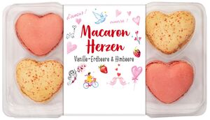 Macaron-Herzen, 90-g-Packg.