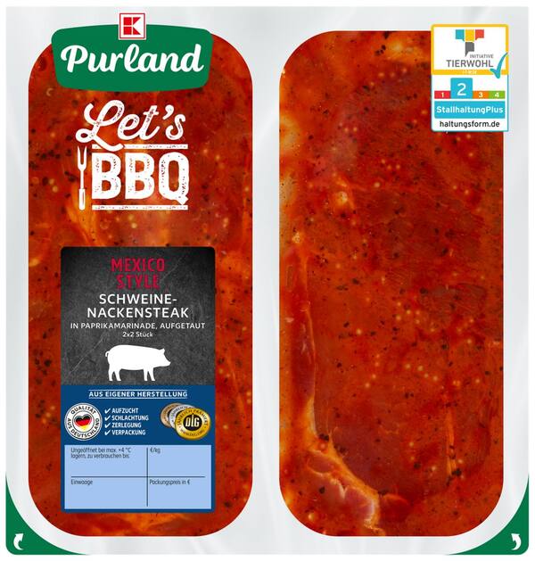 Bild 1 von K-PURLAND Steak Mexico Style, 750-g-Packg.