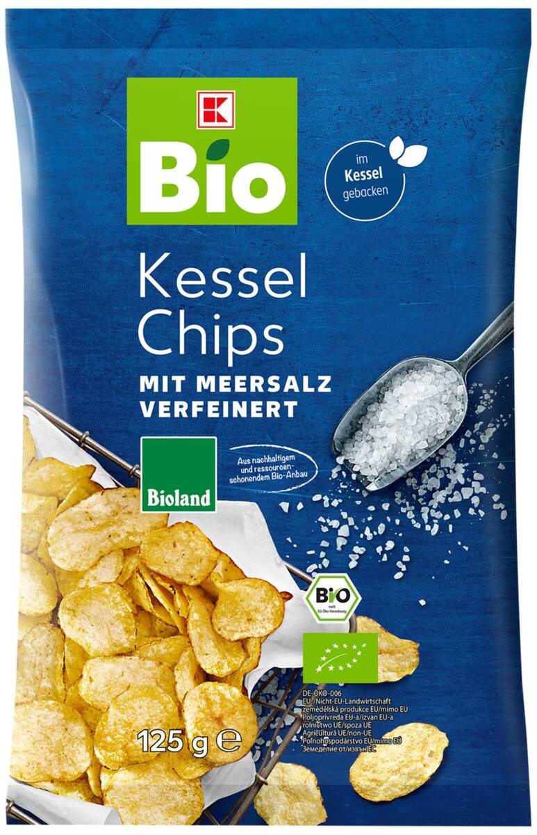 Bild 1 von K-BIO Bioland Kesselchips, 125-g-Packg.