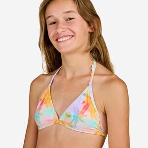 Bikini-Oberteil Triangel Tea 100 Surfen Mädchen