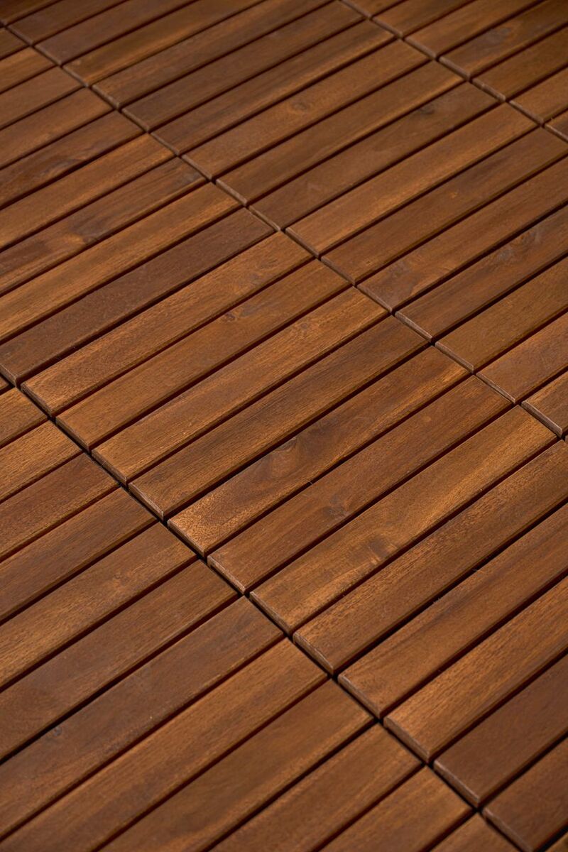 Bild 4 von Massivholz-Klickfliese-/Terrassen fliesen, Outdoor Gartenplatten Klickfliesen-/Wetterfester Bodenbel