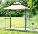 Bild 2 von Grillpavillion, Gartenzelt Grill Pavillon Balkonpavillon Flammhemmendes Doppeldach 240 x 150 x 265 c