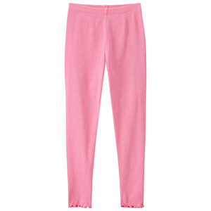 Mädchen Leggings mit Rippstruktur ROSA