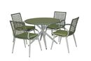 Bild 3 von Happy Home Dining-Set 5tlg. HGS41-GRN grünes Rattan mit Sitzkissen in grün