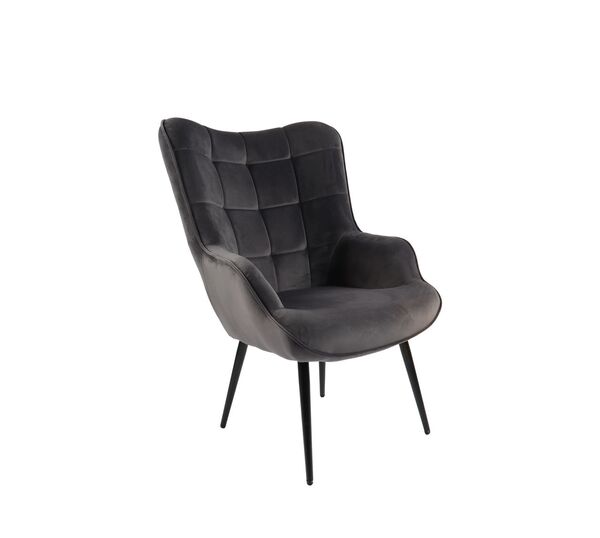 Bild 4 von Hochlehnsessel Ella mit Hocker, anthrazit