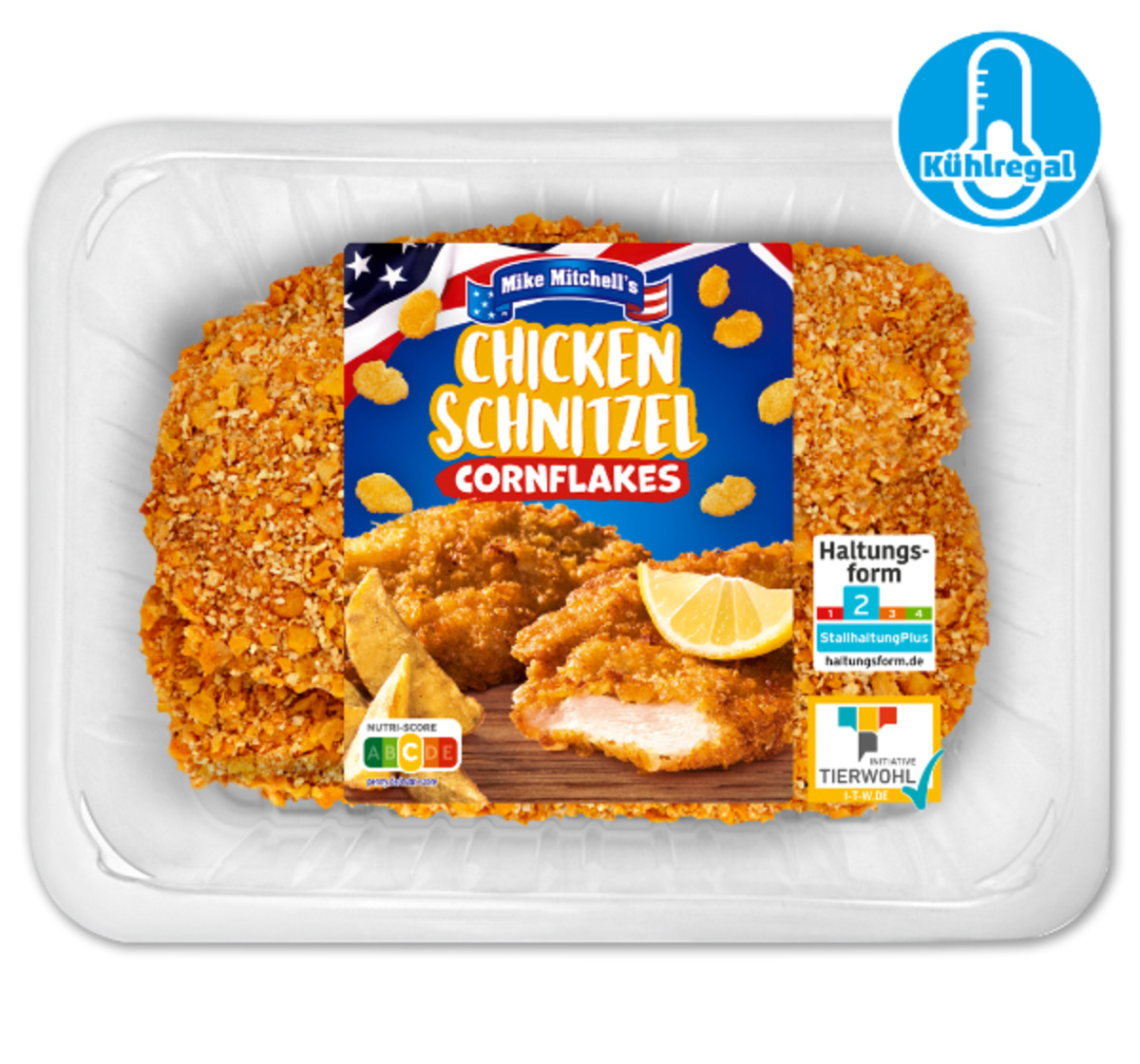 Bild 1 von MIKE MITCHELL’S Frische Hähnchen-Schnitzel, mit Cornflakes-Panade*