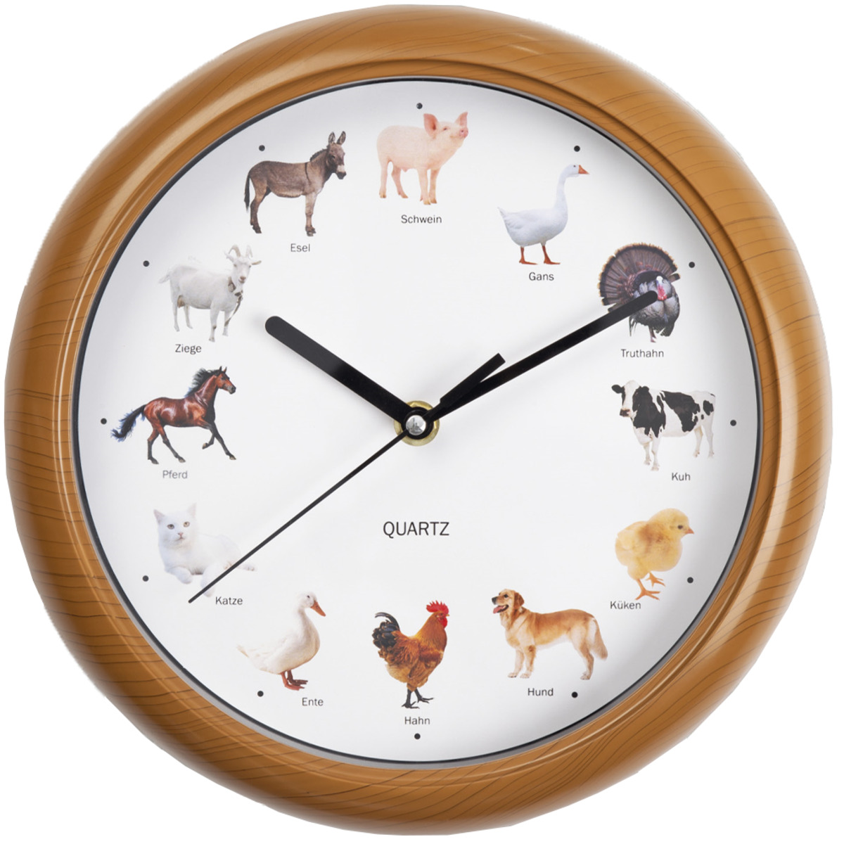 Bild 1 von Wanduhr mit Bauernhof-Tierstimmen