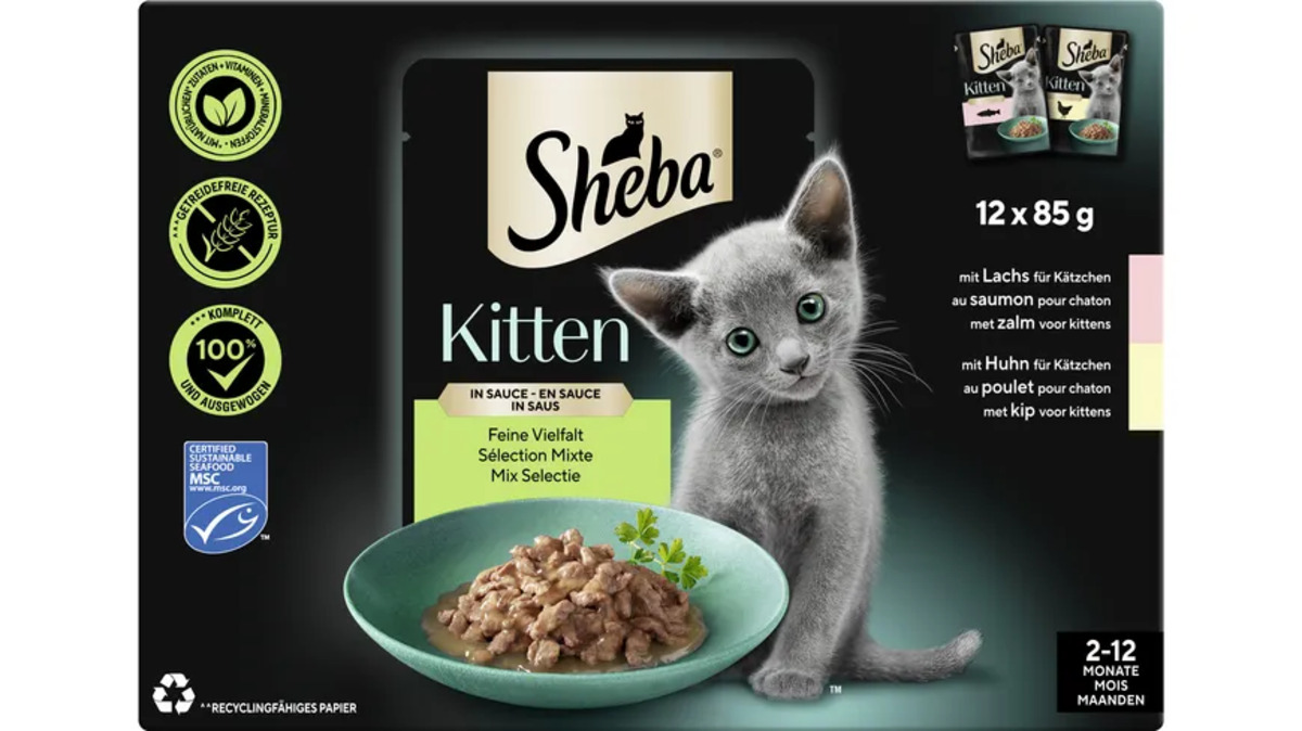 Bild 1 von Sheba Kitten in Sauce Feine Vielfalt