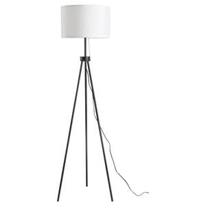 HOMCOM Tripod-Stehlampe schwarz, weiß 37 x 152 cm (ØxH)   Leselampe Stehleuchte Tripodlampe Wohnzimmerlampe