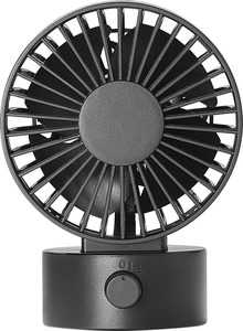 IDEENWELT USB-Tischventilator, schwarz